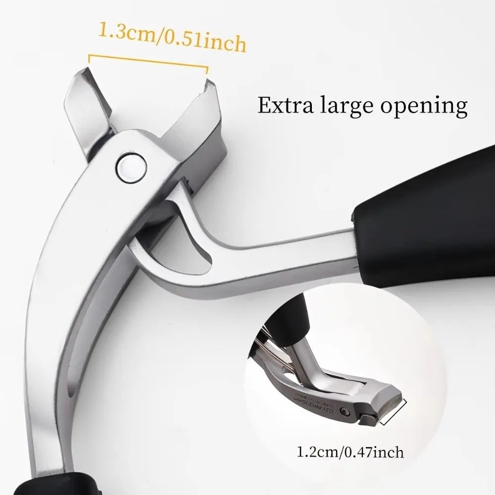Angled Nail Clippers – Stainless Steel Toenail & Cuticle Trimmer Nail Clippers QXL