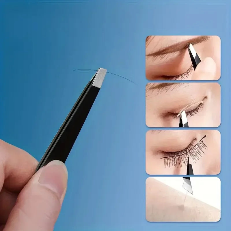 Precision Tweezers – Ultra-Thin Tip, Eyebrow & Beard Grooming Precision Tweezers QXL
