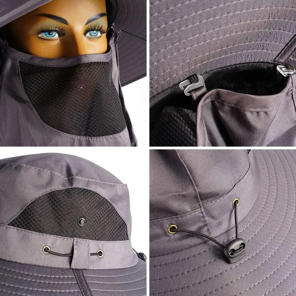 Men's Waterproof Boonie Bucket Hat | Fishing Hiking Safari Boonie Bucket Hat QXL