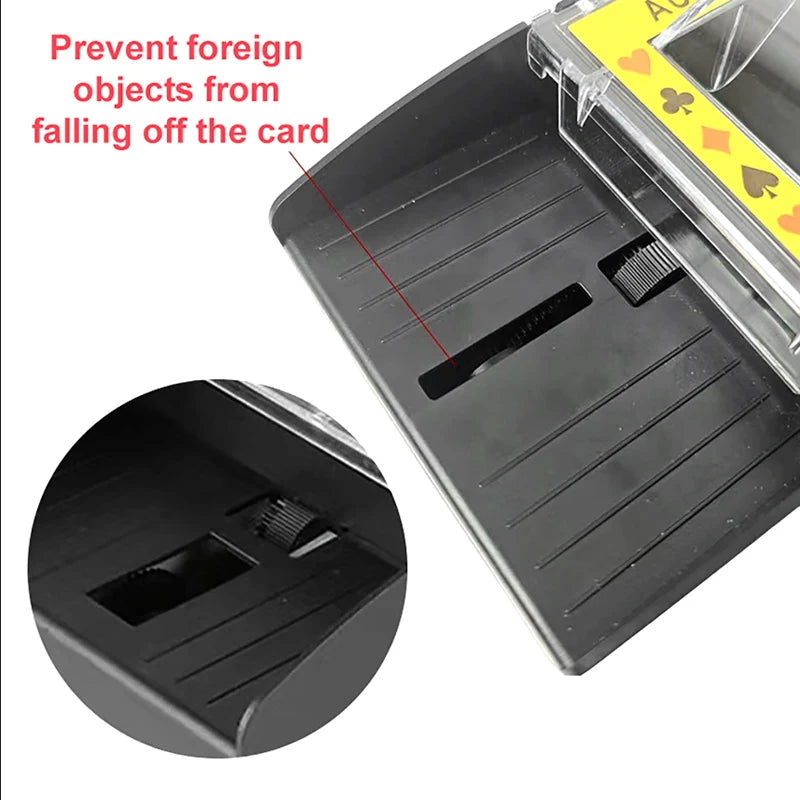 Automatic 2-Deck Card Shuffler | Battery Operated Poker Machine Card Shuffler Machine QXL