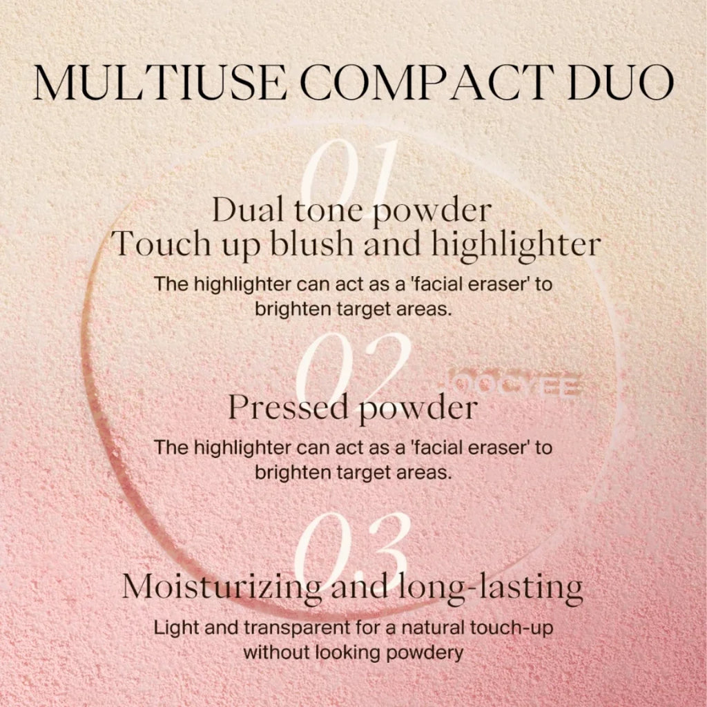JOOCYEE x Chupa Chups Compact Duo Pressed Powder | Oil Control Pressed Powder Compact QXL