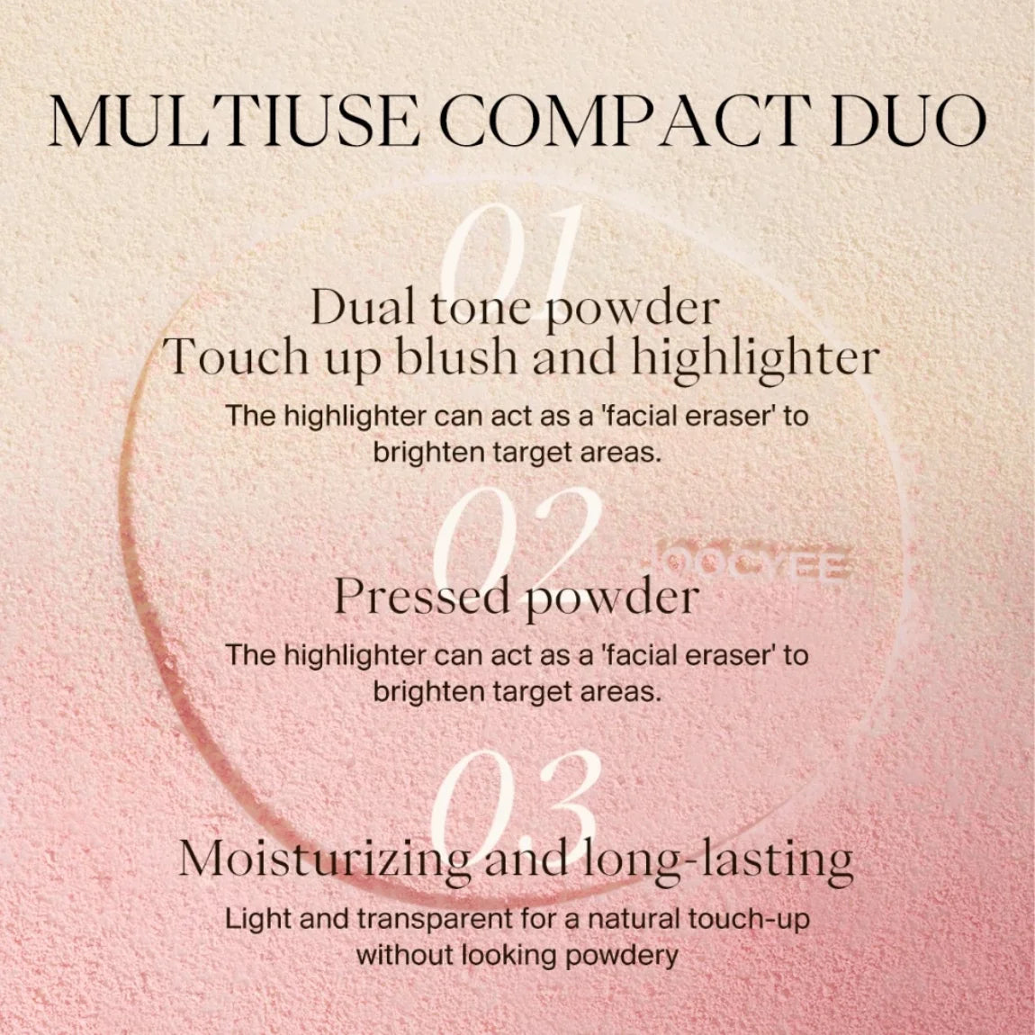 JOOCYEE x Chupa Chups Compact Duo Pressed Powder | Oil Control Pressed Powder Compact QXL
