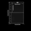 10-Pack A6 Binder Inserts | Clear Top-Loading Pocket Sleeves Binder Pocket Sleeves QXL Transparent 2 grids