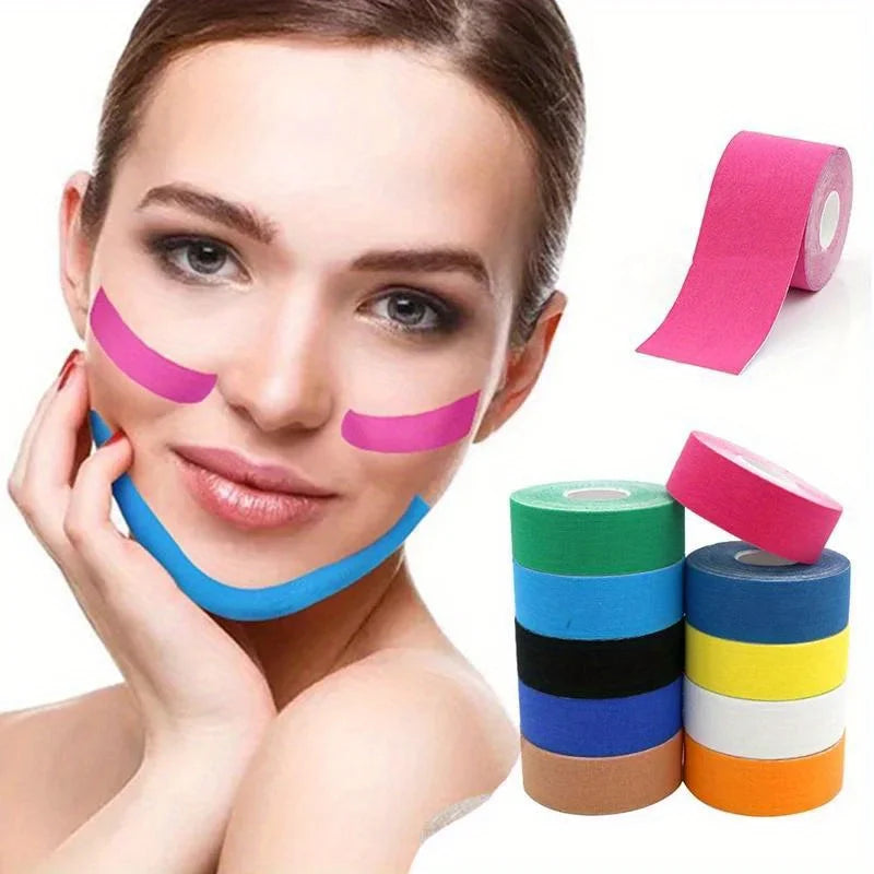 5M Face Lifting Kinesiology Tape – V-Line, Neck & Eye Lift Face Lifting Tape QXL