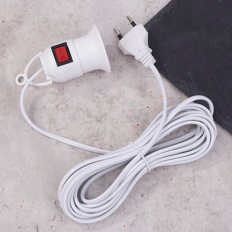 E27 Pendant Lamp Holder 4M Cord & Switch | 220V EU Plug Pendant Lamp Holder QXL