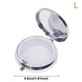 YOVIP Portable Metal Pill Box & Mini Storage Case – Silver Pill Box Organizer QXL Type 9