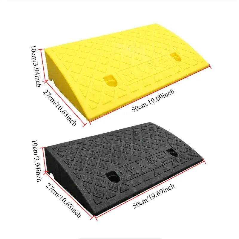 Portable Threshold Ramp Non-Slip | 10cm Curb Ramp for Cars Threshold Curb Ramp QXL