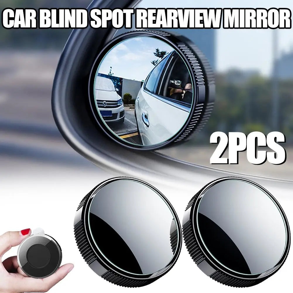 360° Wide-Angle Blind Spot Rearview Mirror 2-Pack | HD Clip-On Blind Spot Mirror QXL