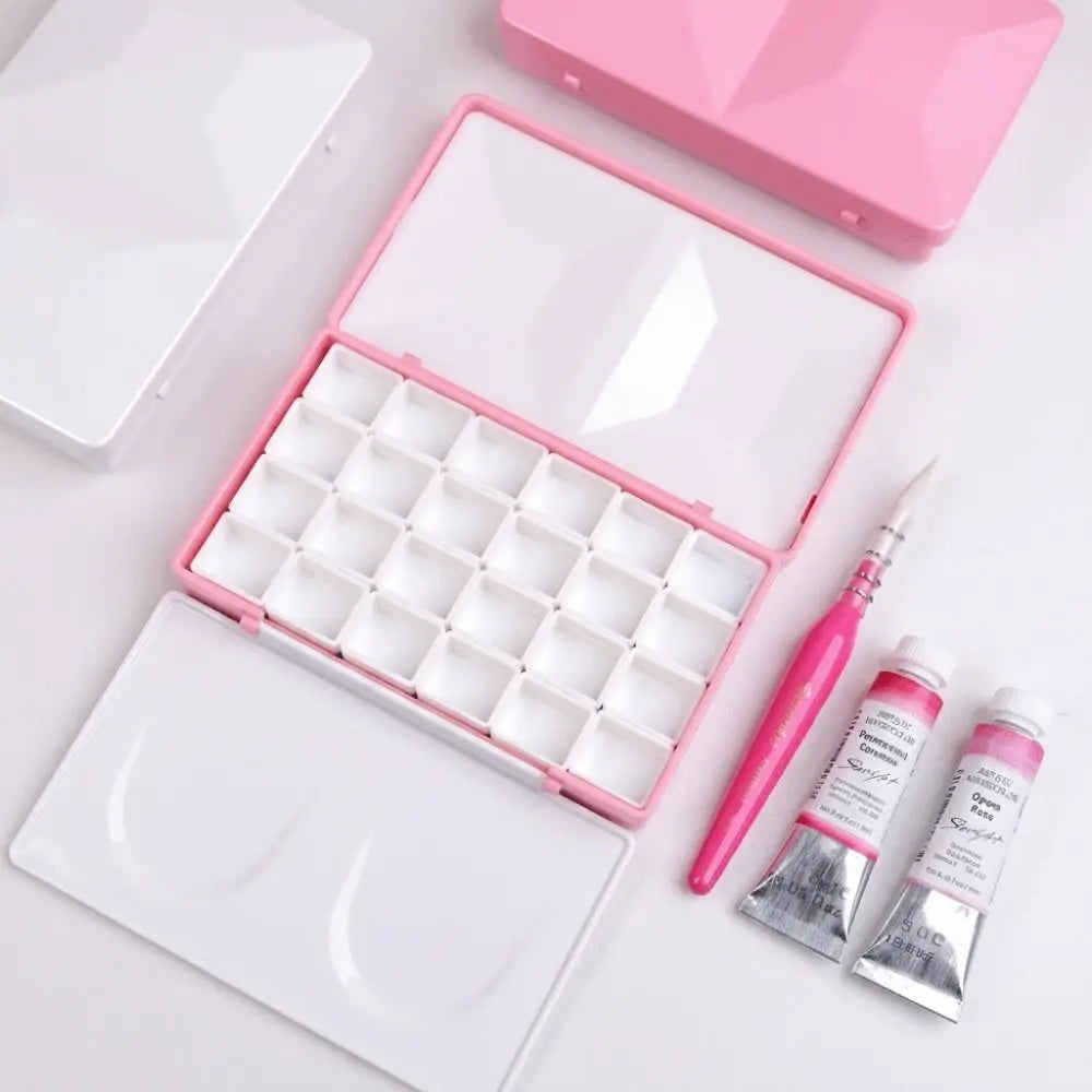 Large Travel Watercolor Palette Case | Empty Half Pan Box 24/36 Watercolor Palette Case QXL