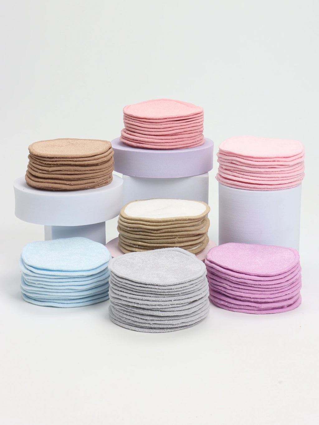 Bamboo Fiber Makeup Remover Pads – Reusable 6/12/24 Pack Makeup Remover Pads QXL