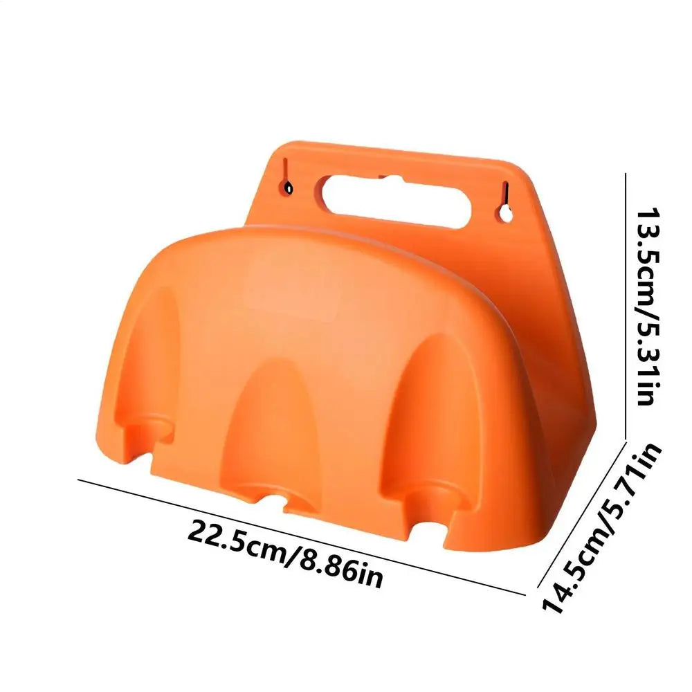 Wall-Mounted Garden Hose Holder | Durable Hose Hook Hanger Hose Holder QXL Orange