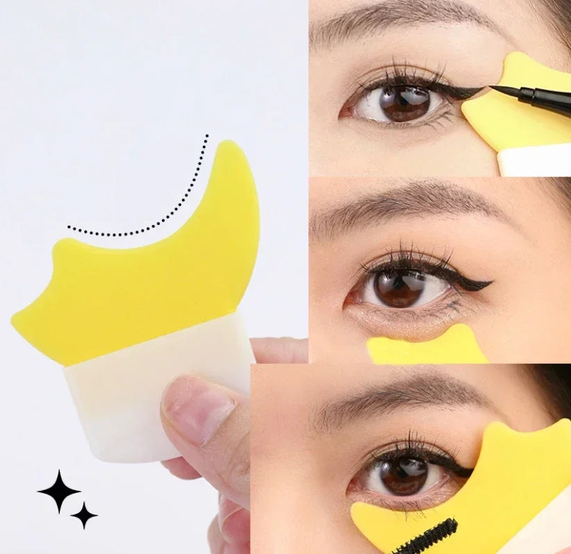 Crescent Silicone Eye Makeup Guide Tool | Eyeliner Shadow Shield Eye Makeup Guide Tool QXL