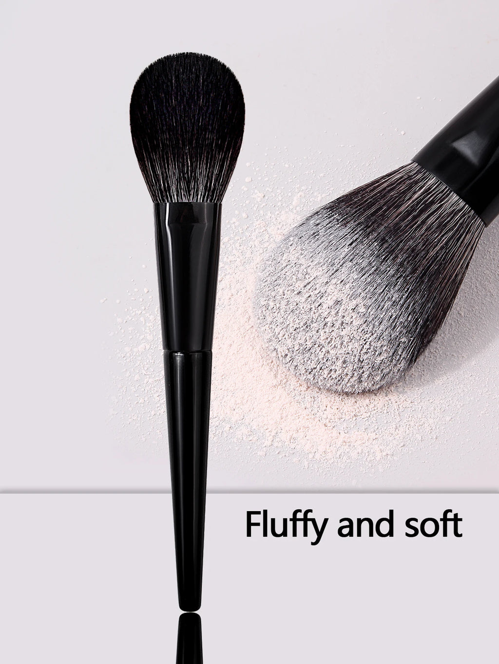 KOSSHOW Angled Foundation Brush | Bronzer & Sculpting Tool Foundation Makeup Brush QXL black