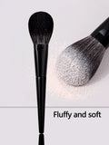 KOSSHOW Angled Foundation Brush | Bronzer & Sculpting Tool Foundation Makeup Brush QXL black
