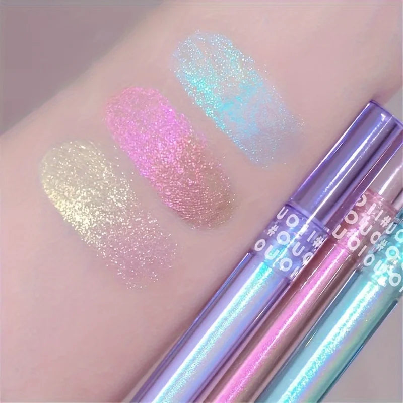 3-Pack Chameleon Glitter Eyeshadow – Pink, Purple & Cyan Glitter Eyeshadow Set QXL