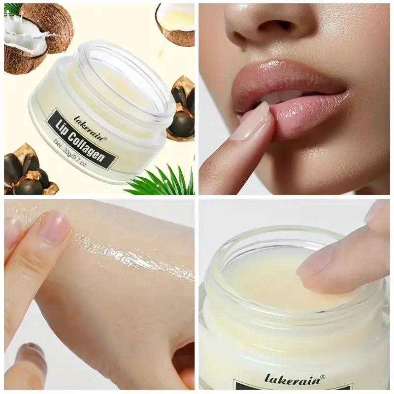 VERONNI Collagen Lip Mask – Overnight Hydrating Lip Balm Overnight Lip Mask QXL
