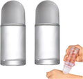 2-Pack 50ml Glass Roll-On Bottles | Refillable Roller Ball Glass Roller Bottle QXL 50ml 2pc