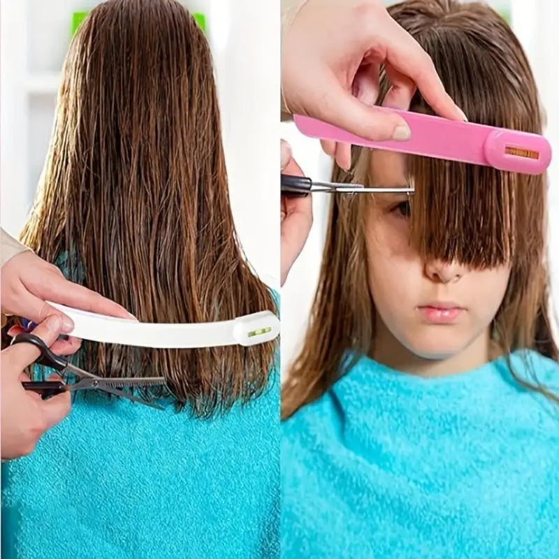 4-Piece Bangs Trimming Kit – Hair Scissors & Comb Set Hair Trimming Kit QXL