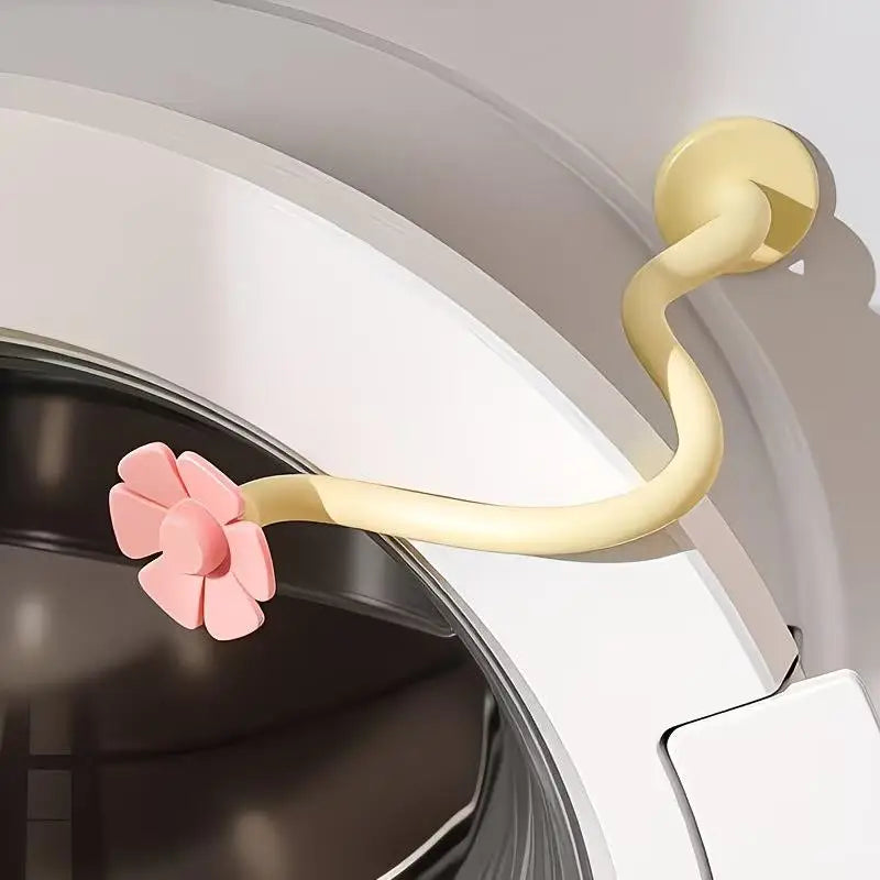 Floral Washing Machine Door Vent Buckle | Magnetic Door Stop Washing Machine Accessory QXL