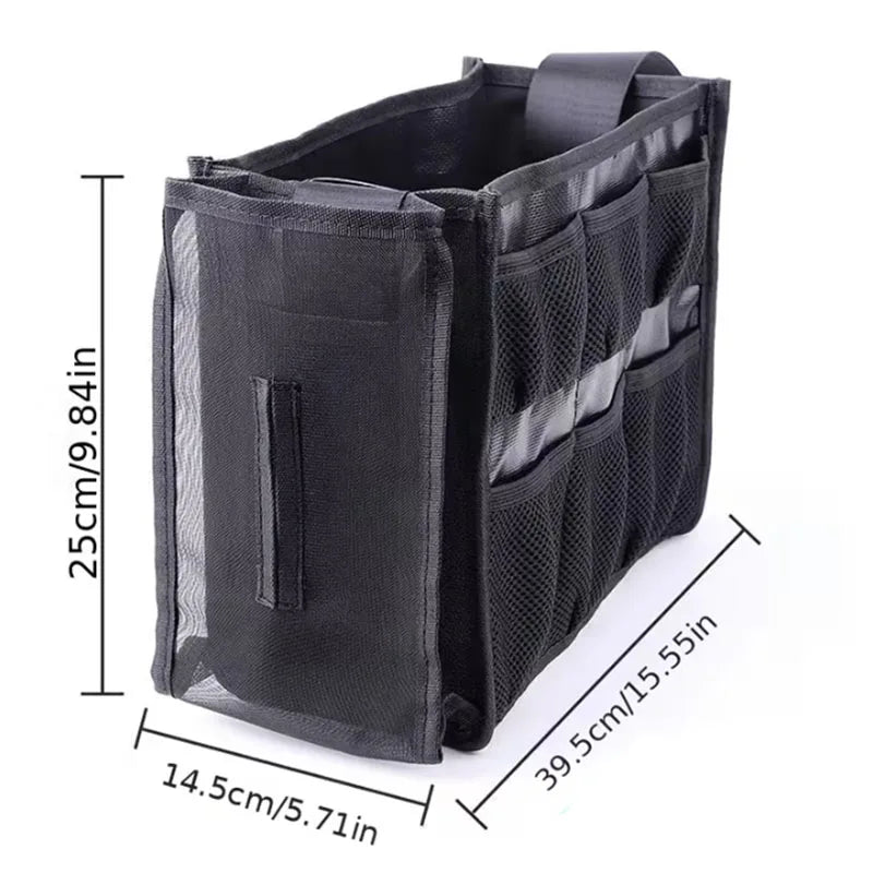 Large Capacity Makeup Artist Bag | Multilayer Mesh Organizer Makeup Artist Bag QXL Black