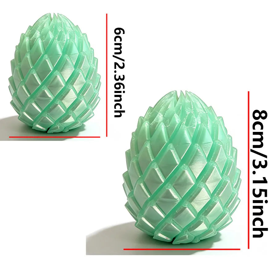 3D Printed Dragon Scale Egg Fidget Spinner Toy | 1–4 Pack Fidget Spinner Toy QXL