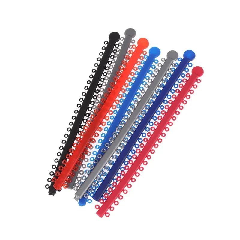 20-Pack Colorful Orthodontic Elastic Ligature Ties for Braces Orthodontic Ligature Ties QXL
