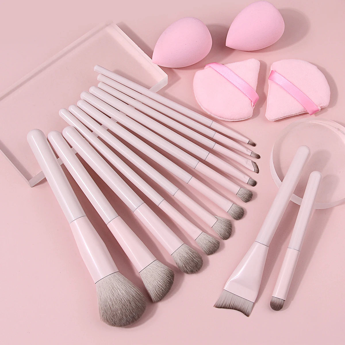 KOSSHOW 17-Piece Makeup Brush Kit | Face & Eye Brushes Makeup Brush Set QXL