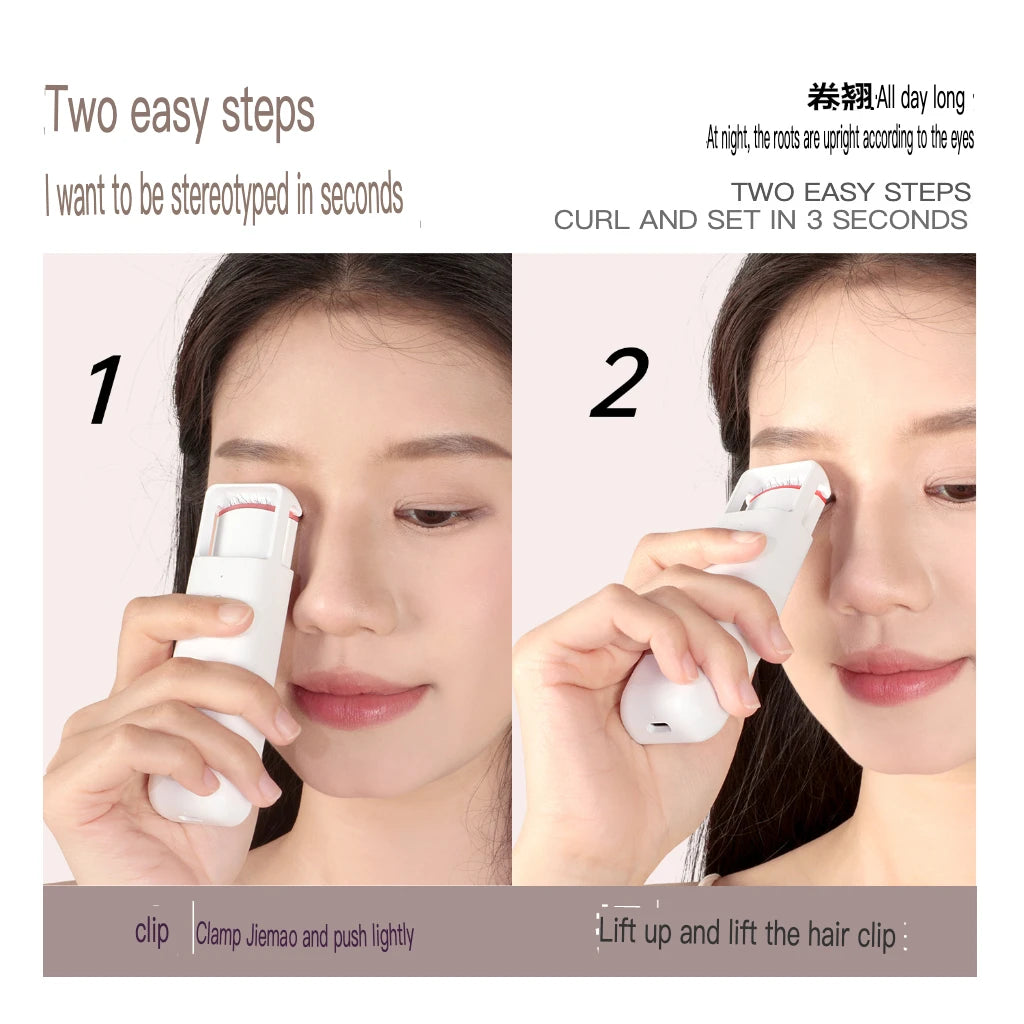 Portable USB Electric Eyelash Curler – Easy Beginner Tool Electric Eyelash Curler QXL