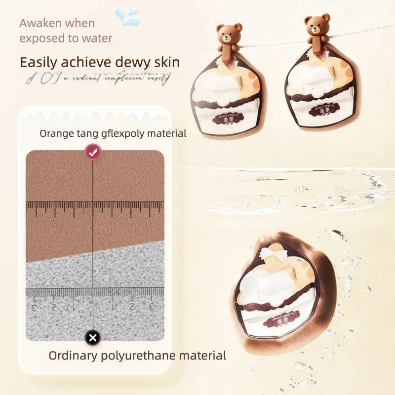 Dry & Wet Dual-Purpose Makeup Powder Puff | Foundation Sponge Makeup Powder Puff QXL