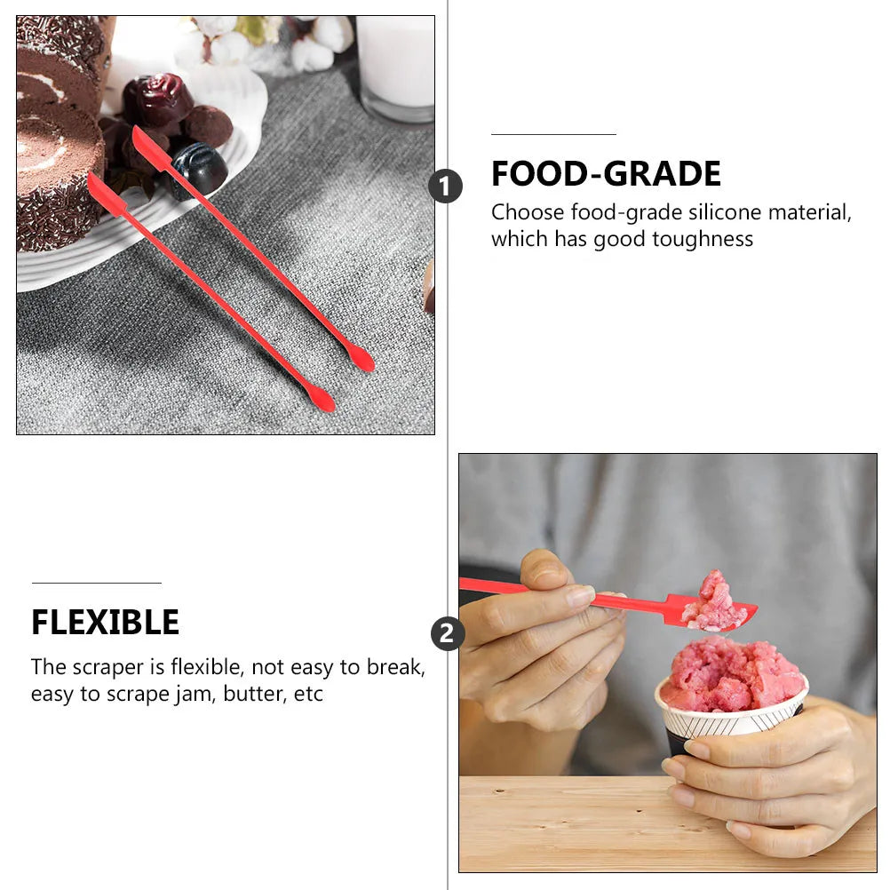 4-Piece Silicone Spatula Set – Flexible Jam & Cream Scraper Silicone Spatula Set QXL
