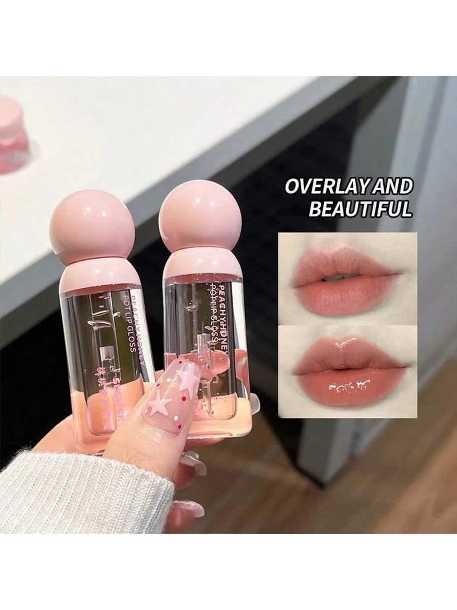 Peach Honey Lip Mask & Lip Honey Set | Day & Night Care Lip Care Set QXL