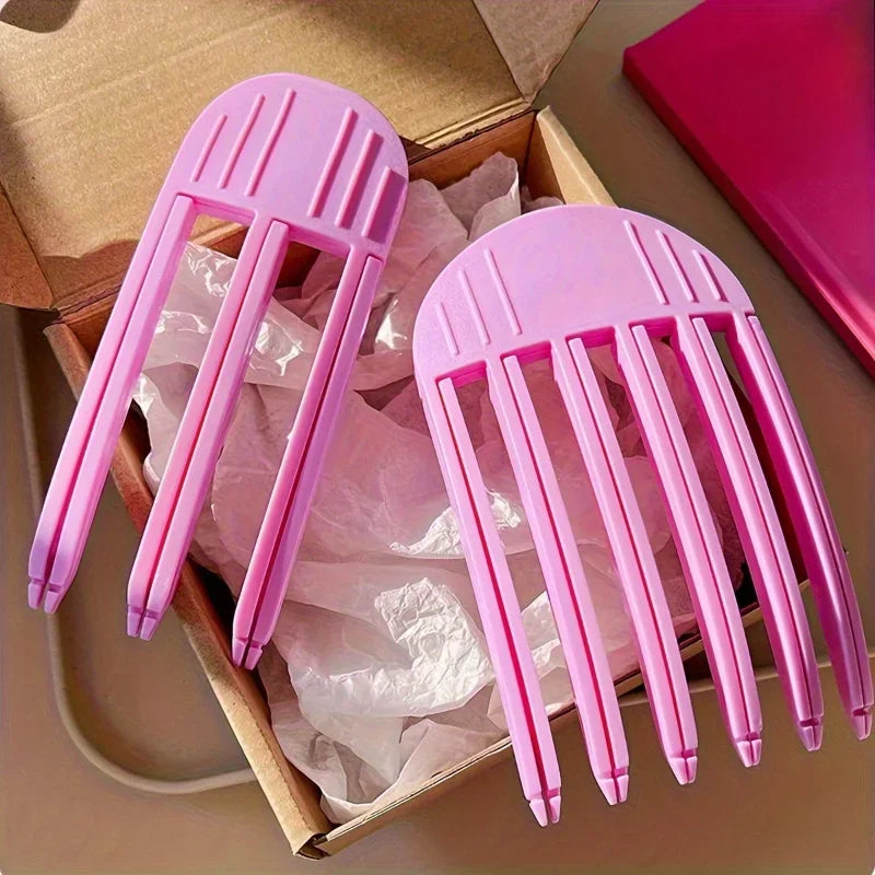 2-Pack Lazy Hair Root Styling Clips | Skull Top Comb Hair Styling Clip QXL