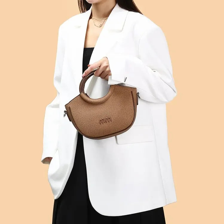 Elegant Vintage Leather Crossbody Handbag | Women's Luxury Bag Crossbody Handbag QXL