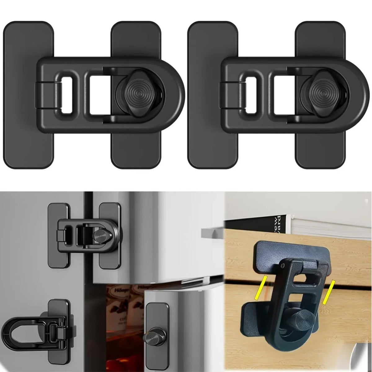 Child Safety Lock for Fridge, Oven & Freezer – No Drill Child Safety Lock QXL
