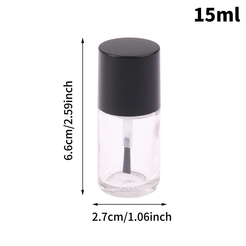 Empty Glass Nail Polish Bottles with Brush 5/10/15ml Nail Polish Bottle QXL 15ML