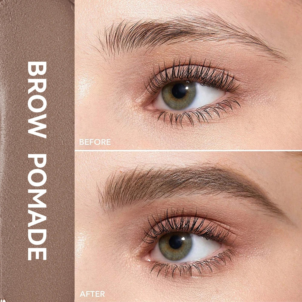 Waterproof Eyebrow Pomade Cream | Smudge-Proof Brow Wax Eyebrow Pomade QXL