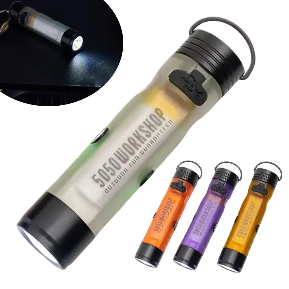 Mini Keychain Flashlight | Dual-Light USB-C Rechargeable EDC Mini Keychain Flashlight QXL