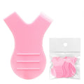 10-Pack Y-Shape Eyelash Comb & Lash Lifting Brush Set Lash Comb Brush Set QXL Pink 10pcs