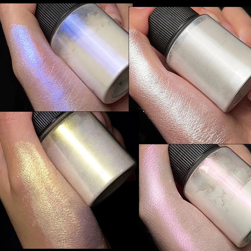 Cherry Pink Chrome Pearl Nail Powder | Mirror Aurora Effect 10g Chrome Nail Powder QXL
