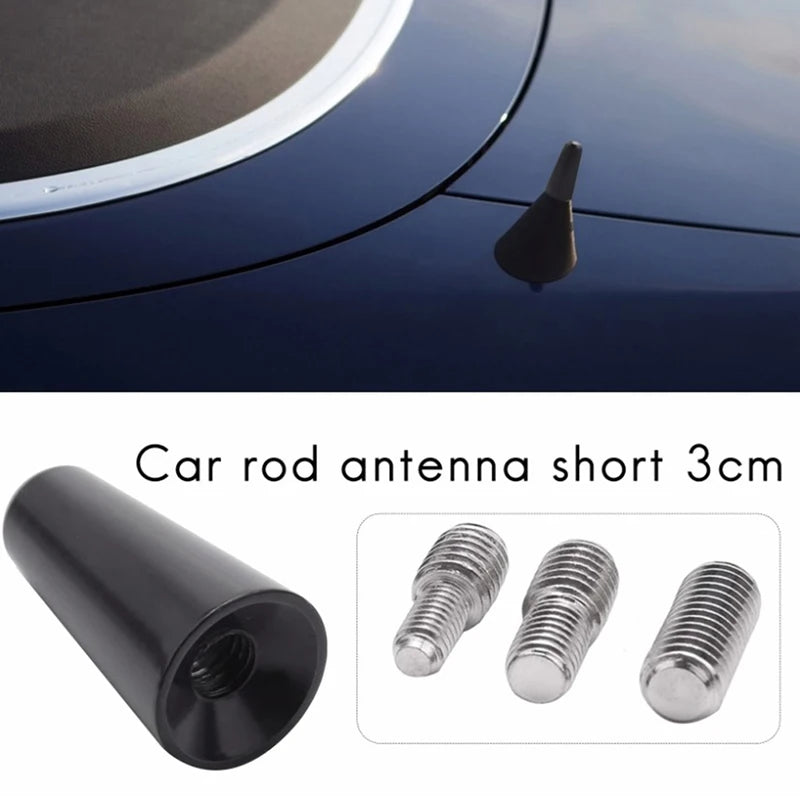 3cm Short Car Roof Antenna | M4 M5 M6 Thread Adapters Car Roof Antenna QXL