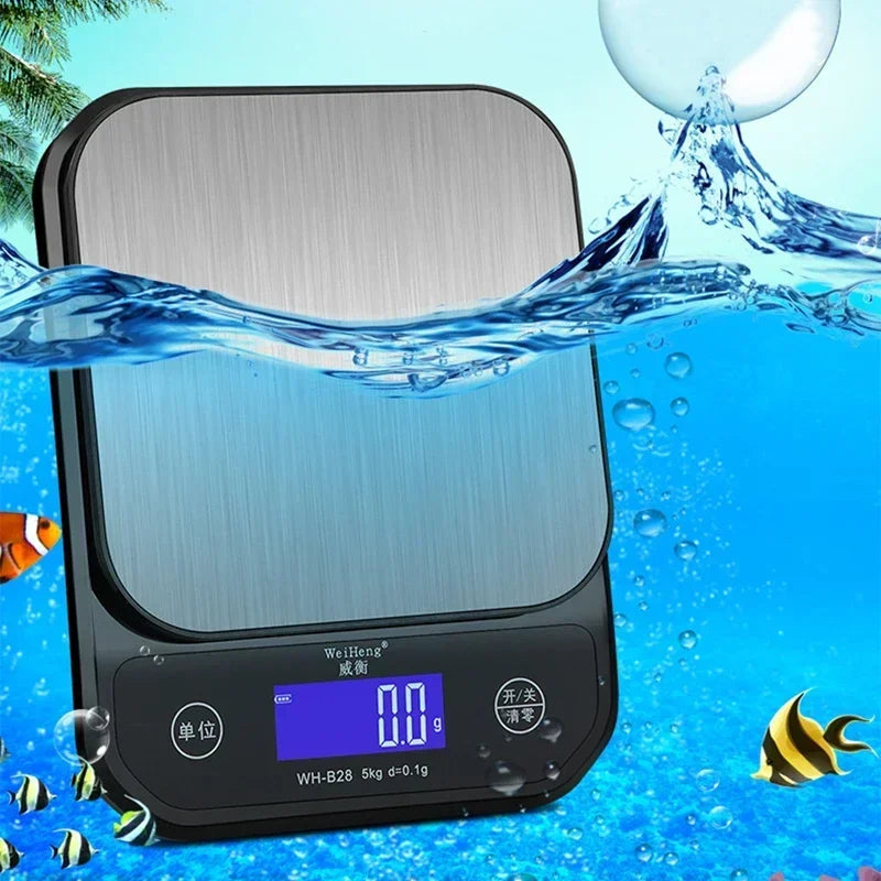 Digital Kitchen Scale USB Waterproof LCD | Grams & oz Digital Kitchen Scale QXL