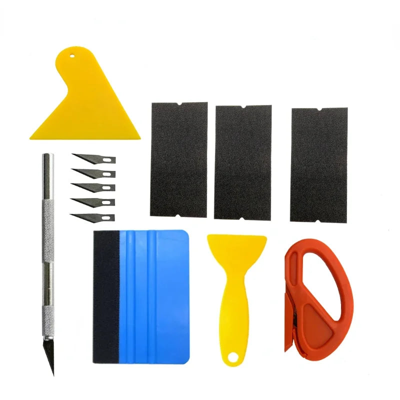 Vinyl Wrap Kit – Squeegee, Scraper & Cutting Tools Set Vinyl Wrap Tool Kit QXL
