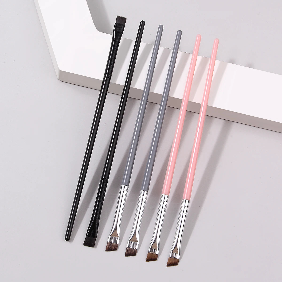 KOSSHOW 6-Pc Precision Eyebrow & Eyeliner Brush Set Eyebrow Brush Set QXL