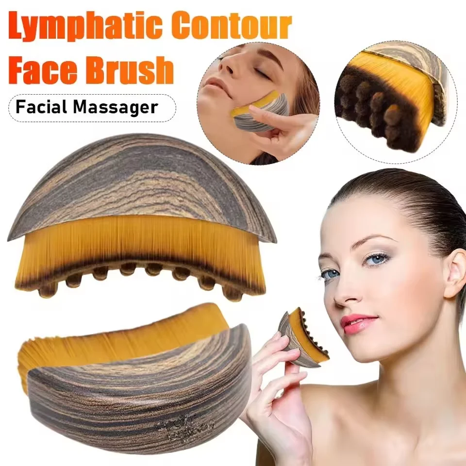 V-Line Face Sculpting Bandage & Massage Brush Set – 2 Pc Face Sculpting Set QXL