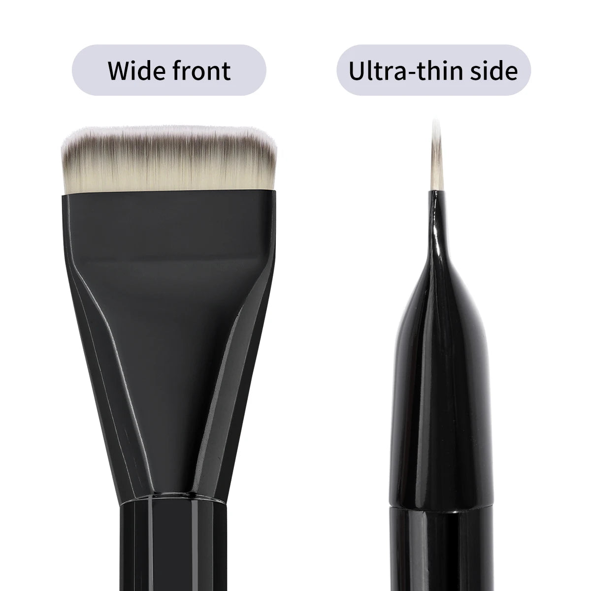 MAANGE Flat Facial Mask Brush – Soft Synthetic Foundation Tool Facial Mask Brush QXL