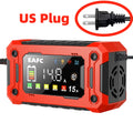 EAFC 12V 15A Smart Car Battery Charger with LCD Display Car Battery Charger QXL US plus 15A