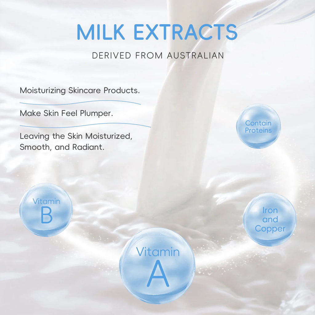 LAIKOU Milk Extract Moisturizing Facial Cream 25g Travel Size Facial Moisturizer Cream QXL