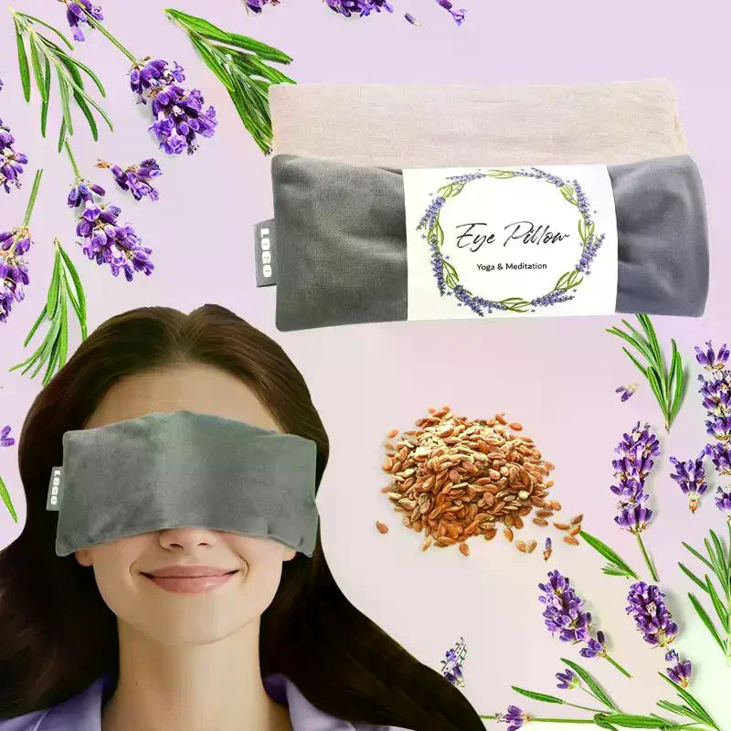 Lavender Weighted Eye Pillow | Hot & Cold Aromatherapy Mask Aromatherapy Eye Pillow QXL