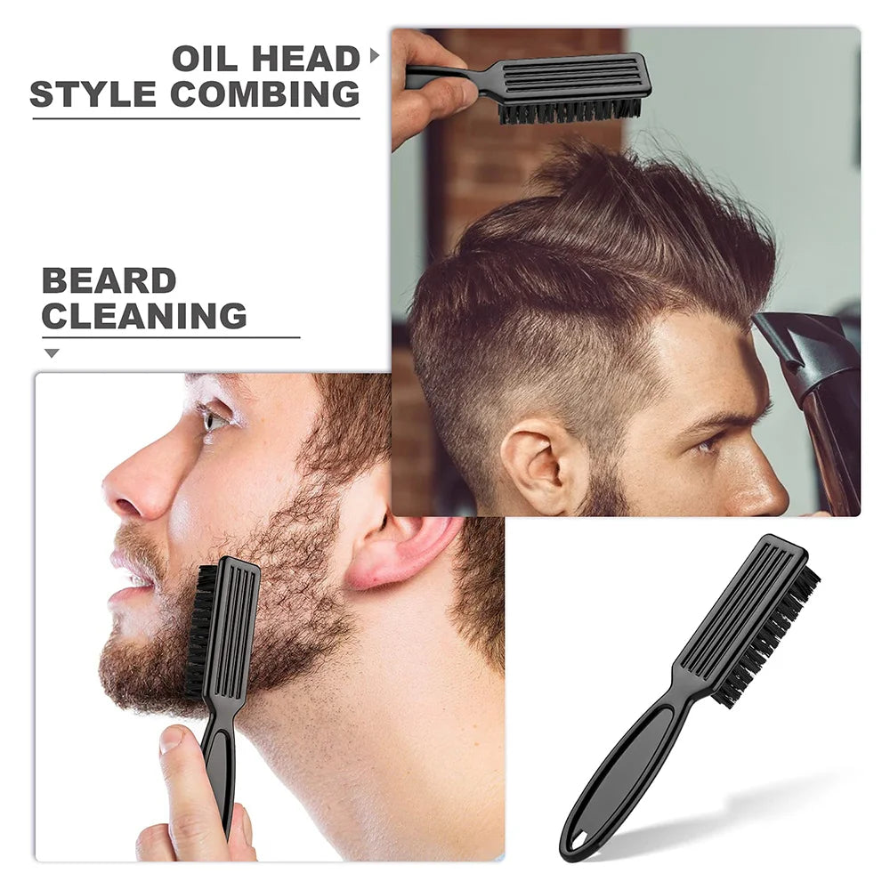 2-Piece Men's Hair Cutting & Neck Cleaning Brush Set Hair Styling Brush Set QXL