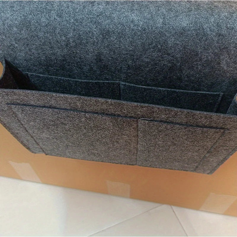Hanging Bedside Storage Bag | Foldable Fabric Organizer Hanging Storage Organizer QXL